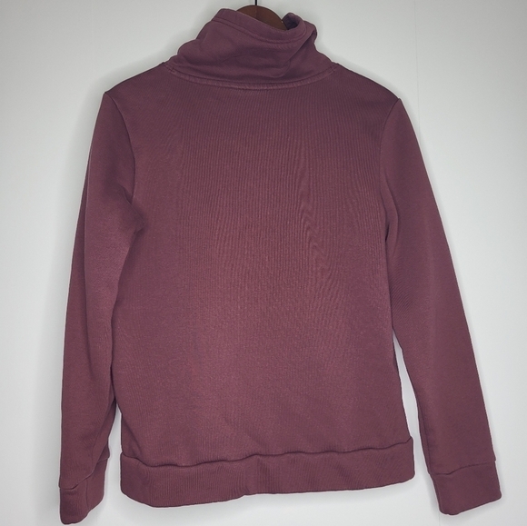 PUMA Ladies Sweatshirt. Burgundy Size Medium - Picture 2 of 11